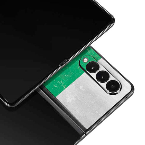 Pakistan Flag Distressed Galaxy Z Fold3 5G Skin